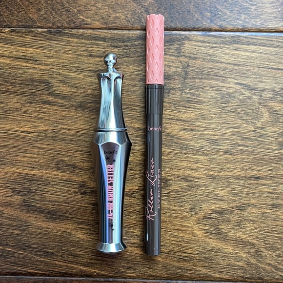 NIB Benefit Cosmetics 24-Hr Brow Setter Gel & Roller Liner Waterproof Eyeliner - Picture 1 of 3